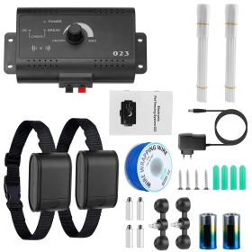 Electric Dog Collar Receiver Anti-Bark Dog Deterrent Training Collar with Beep Shock Modes for Dog Fence System (Color: Blue, size: One size)